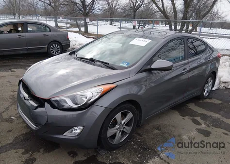 2013 Hyundai Elantra Gls из США, поврежденный, VIN 5NPDH4AE6DH421399